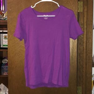 Short sleeve purple shirt